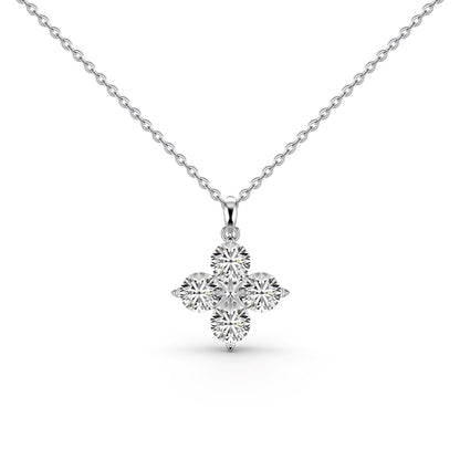 [Regalia Jewelry]Four-Leaf Clover And Eight-Pointed Star Necklace
