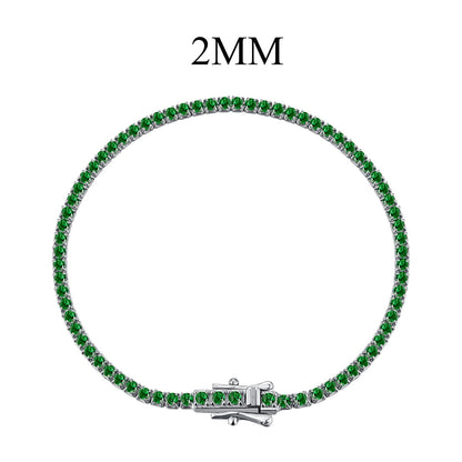 [Regalia Jewelry]Radiant Colorful Round Cut Party Bracelet