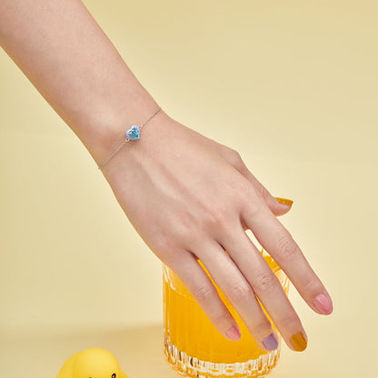 [Regalia Jewelry]Sparkling Romantic Heart Shape Lover Bracelet