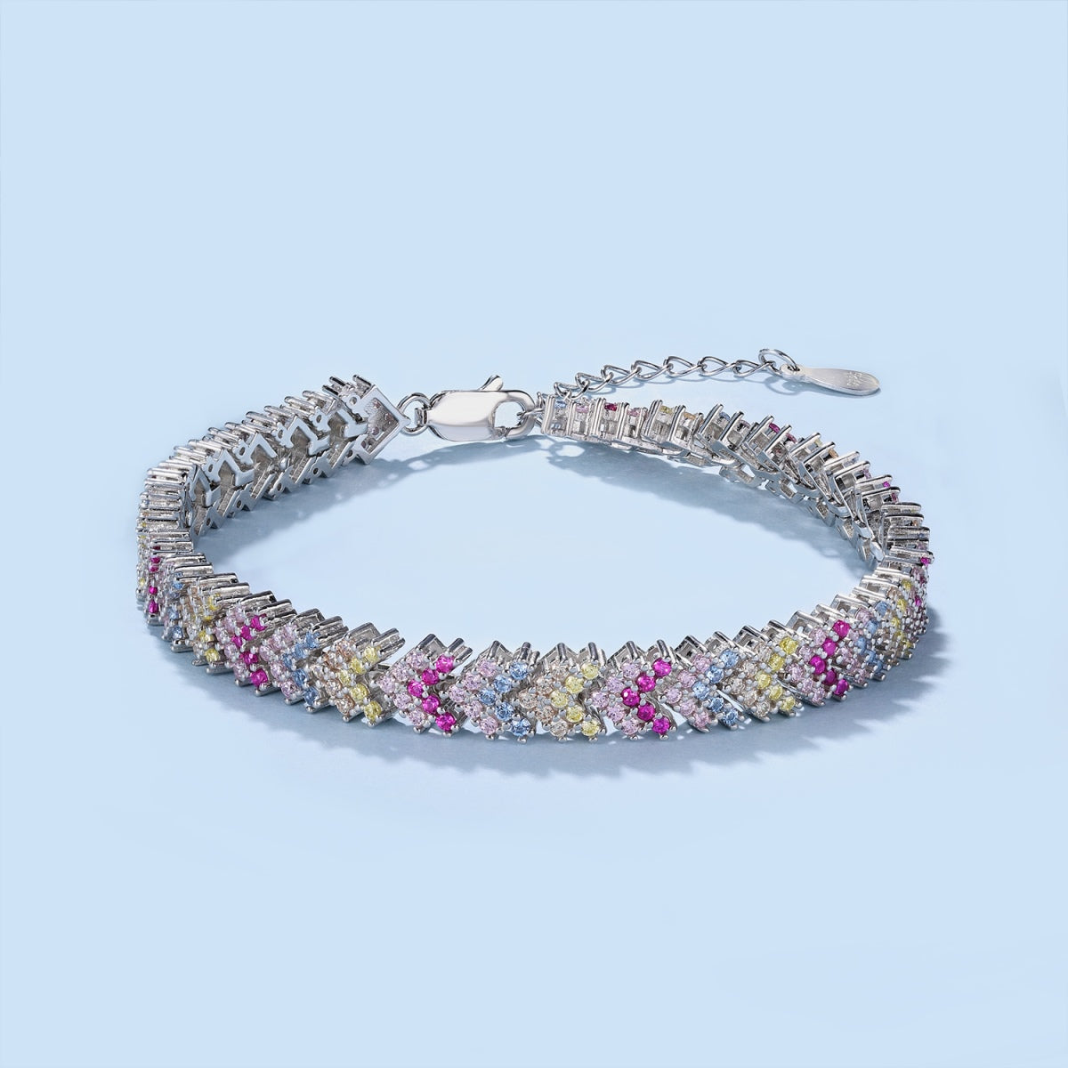 [Regalia Jewelry]Ornate Sparkling Round Cut Party Bracelet