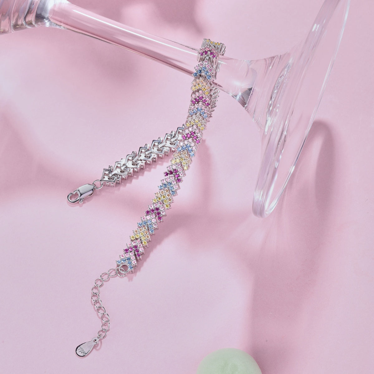 [Regalia Jewelry]Ornate Sparkling Round Cut Party Bracelet
