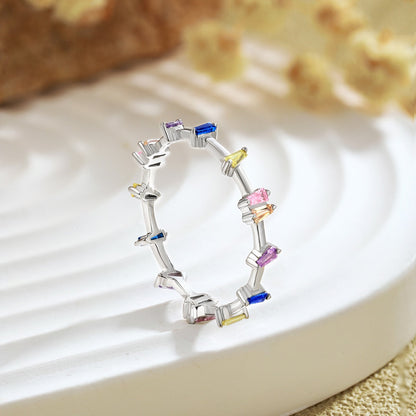 [Regalia Jewelry]Unique Trapezoid Cut Daily Ring