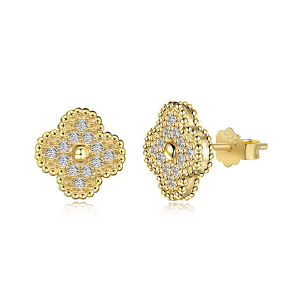 [Regalia Jewelry]Four Leaf Clover Fashion Earrings