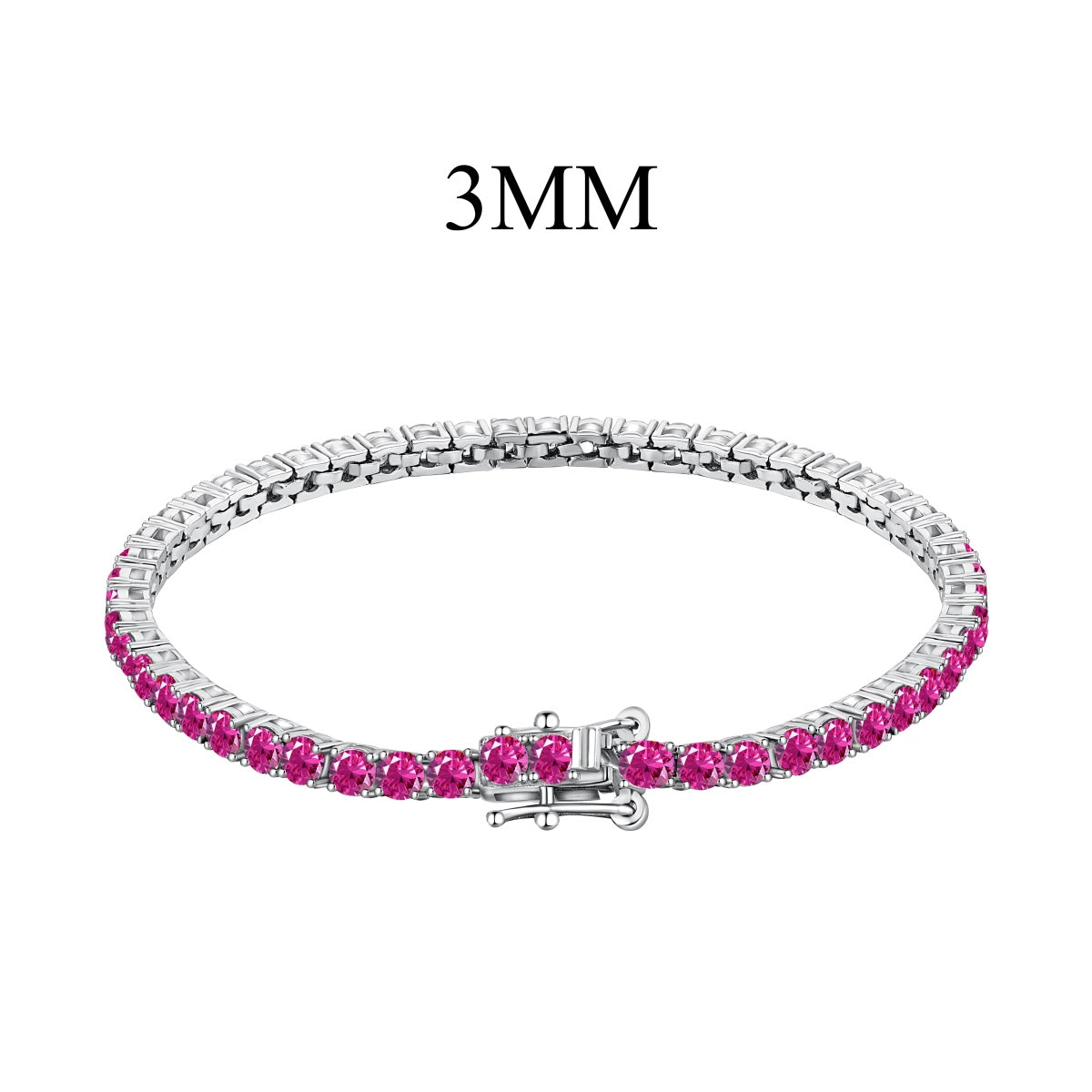 [Regalia Jewelry]Radiant Colorful Round Cut Party Bracelet