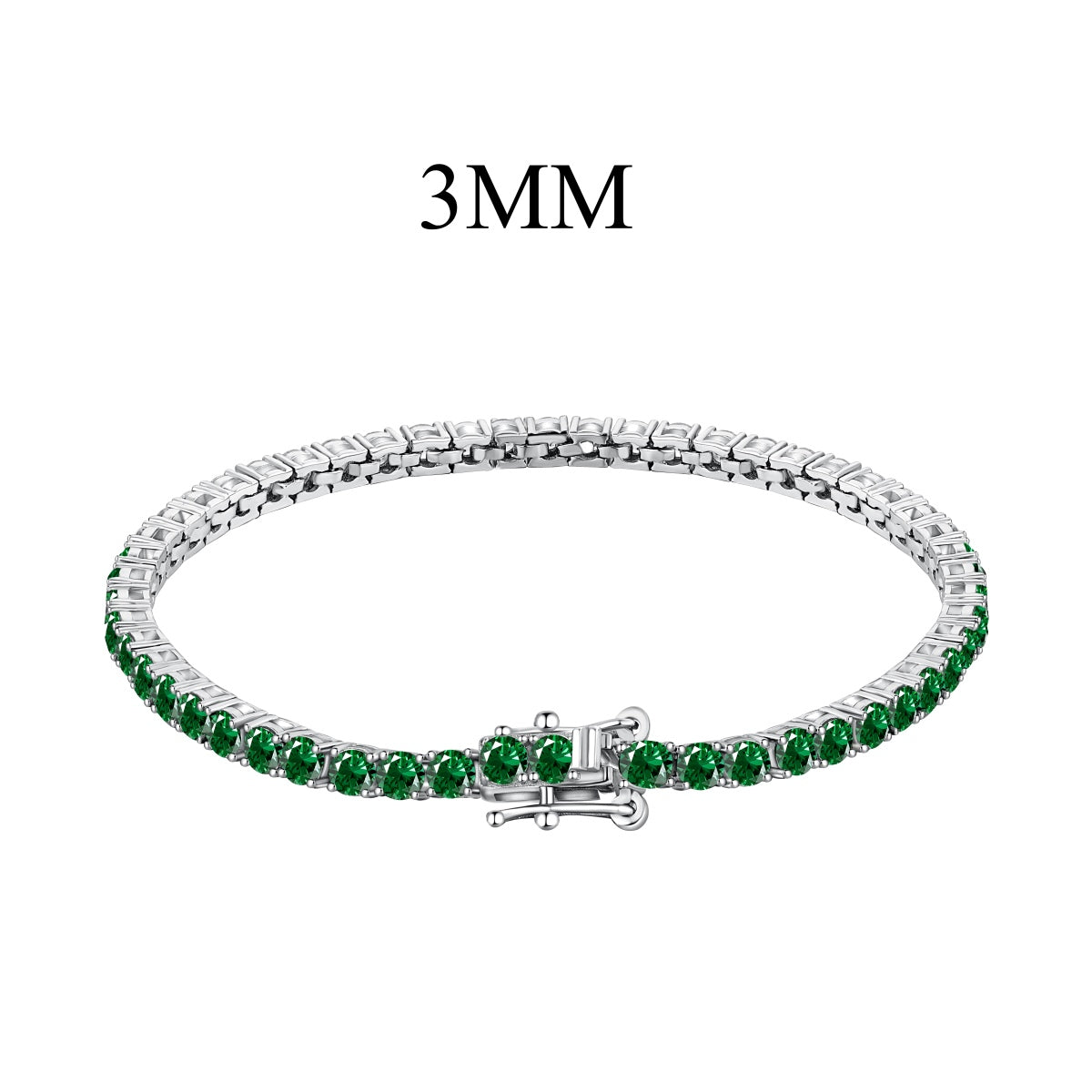 [Regalia Jewelry]Radiant Colorful Round Cut Party Bracelet