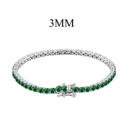 [Regalia Jewelry]Radiant Colorful Round Cut Party Bracelet