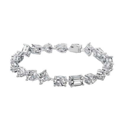[Regalia Jewelry]Unique Exquisite Multi Cut Daily Bracelet