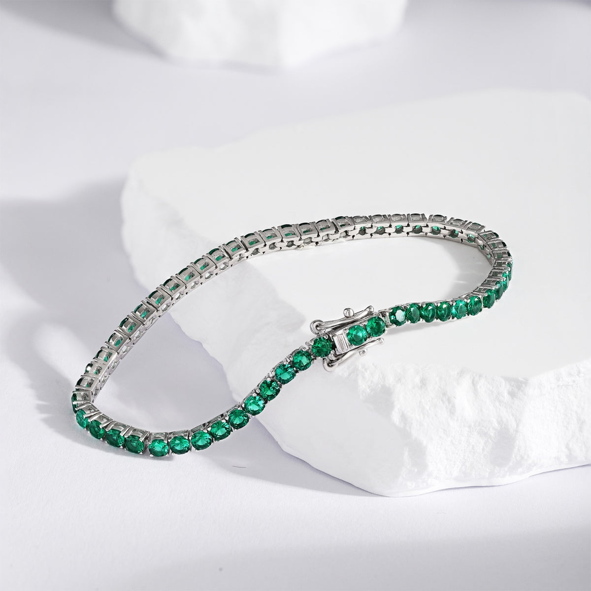 [Regalia Jewelry]Radiant Colorful Round Cut Party Bracelet
