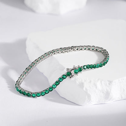 [Regalia Jewelry]Radiant Colorful Round Cut Party Bracelet