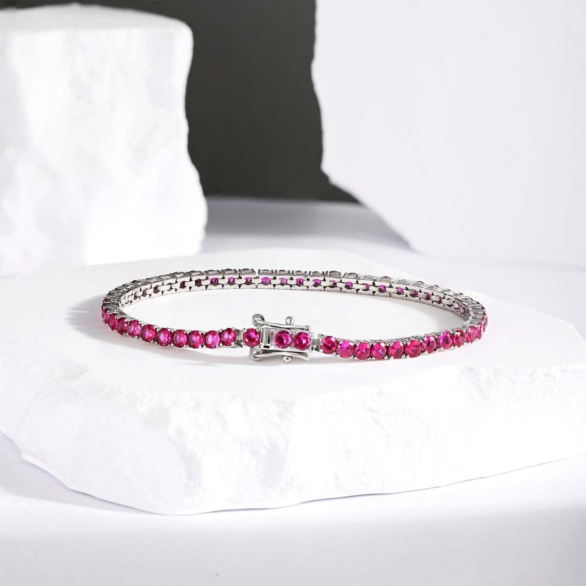 [Regalia Jewelry]Radiant Colorful Round Cut Party Bracelet