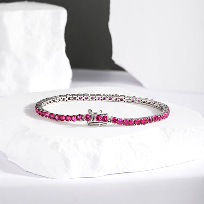 [Regalia Jewelry]Radiant Colorful Round Cut Party Bracelet