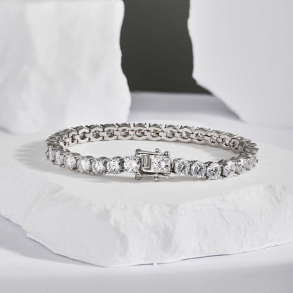 [Regalia Jewelry]Ornate Sparkling Round Cut Wedding Bracelet