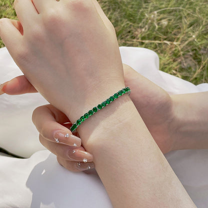 [Regalia Jewelry]Radiant Colorful Round Cut Party Bracelet