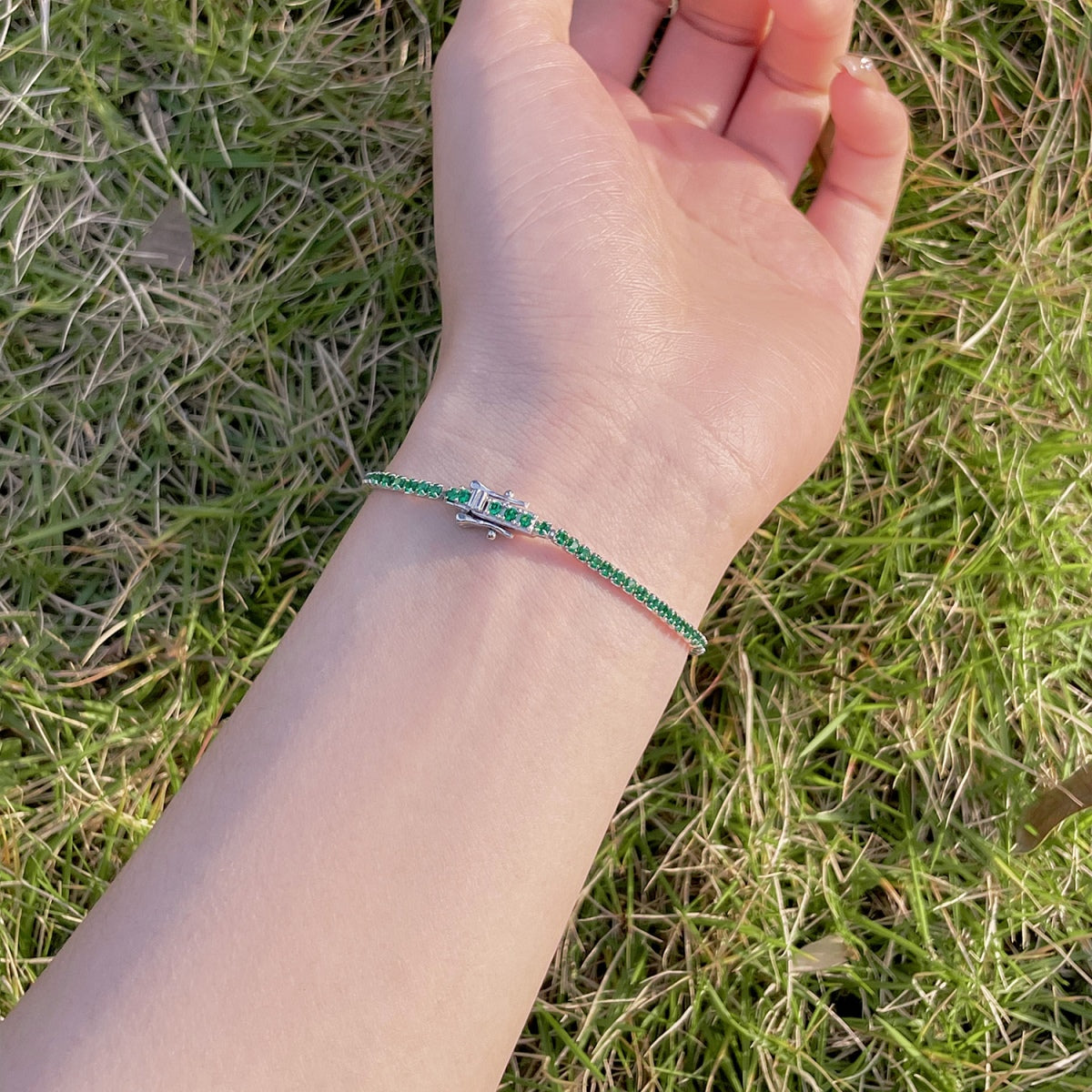 [Regalia Jewelry]Radiant Colorful Round Cut Party Bracelet