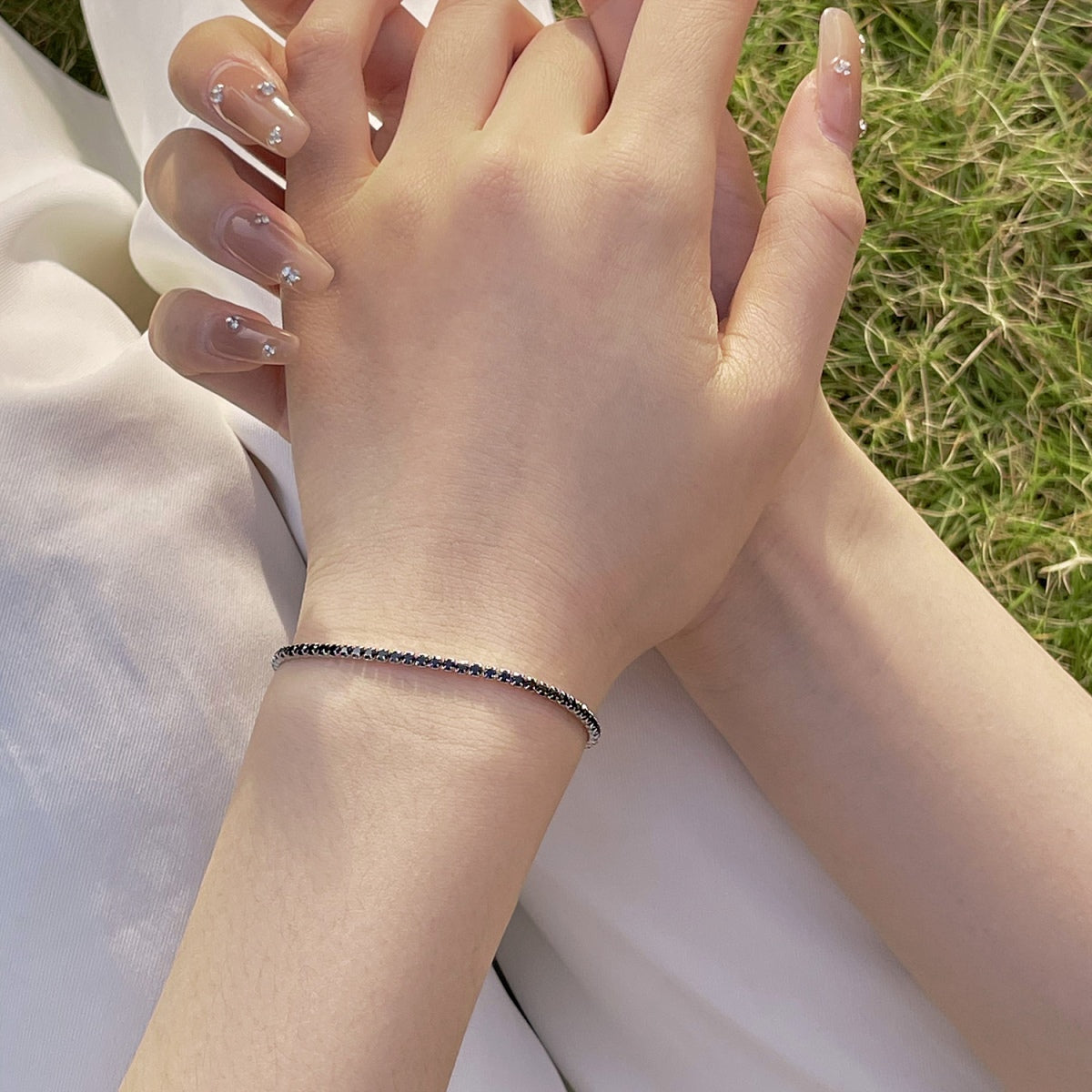 [Regalia Jewelry]Radiant Colorful Round Cut Party Bracelet
