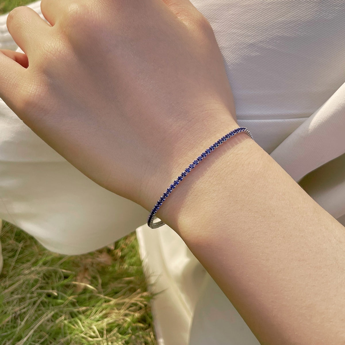 [Regalia Jewelry]Radiant Colorful Round Cut Party Bracelet