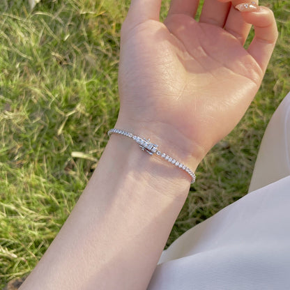 [Regalia Jewelry]Radiant Colorful Round Cut Party Bracelet