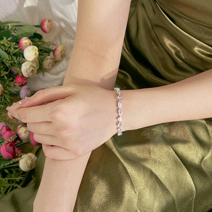 [Regalia Jewelry]Unique Exquisite Multi Cut Daily Bracelet