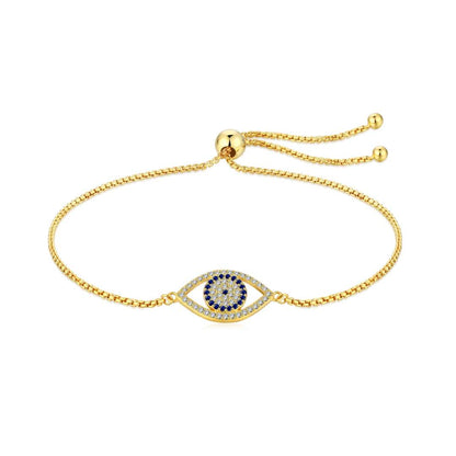 [Regalia Jewelry]Dazzling Eye Shape Necklace