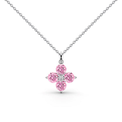 [Regalia Jewelry]Four-Leaf Clover And Eight-Pointed Star Necklace