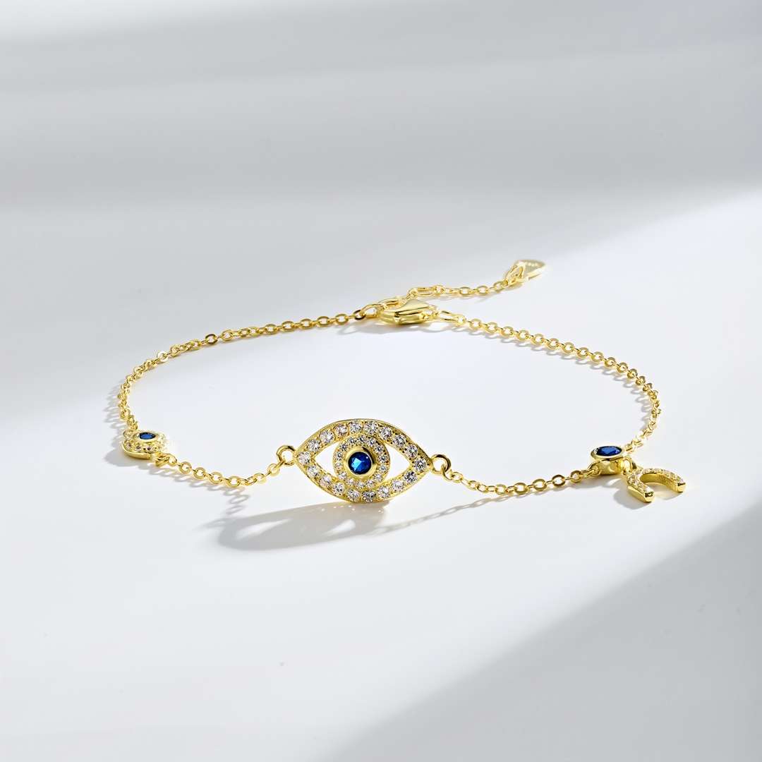 [Regalia Jewelry]Dainty Eye Shape Necklace
