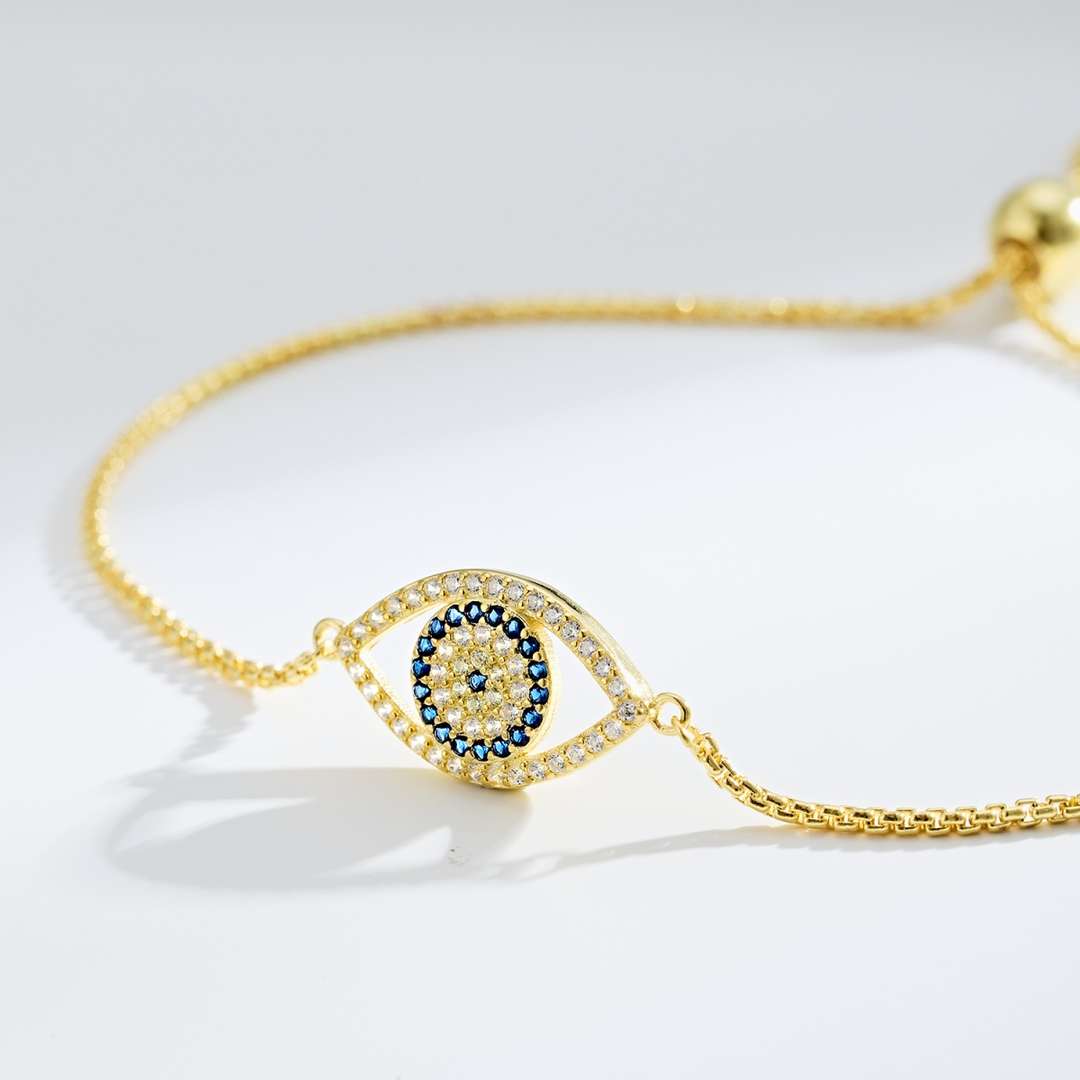 [Regalia Jewelry]Dazzling Eye Shape Necklace