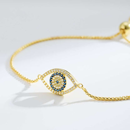 [Regalia Jewelry]Dazzling Eye Shape Necklace