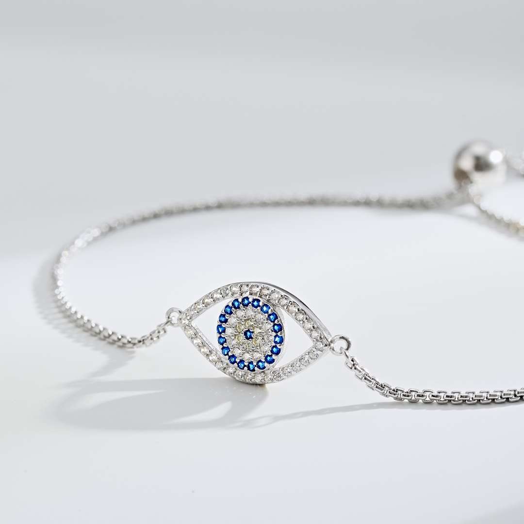 [Regalia Jewelry]Dazzling Eye Shape Necklace