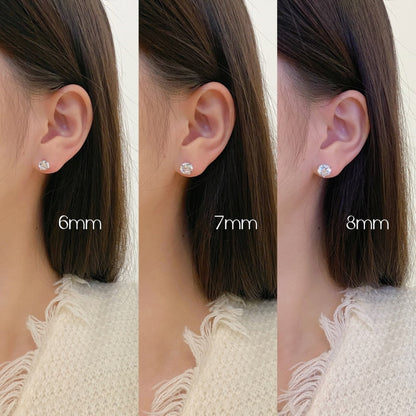 [Regalia Jewelry]Dainty Round Shape Earrings