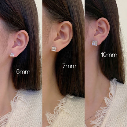 [Regalia Jewelry]Delicate Square Shape Earrings