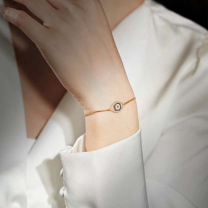 [Regalia Jewelry]Dazzling Eye Shape Necklace