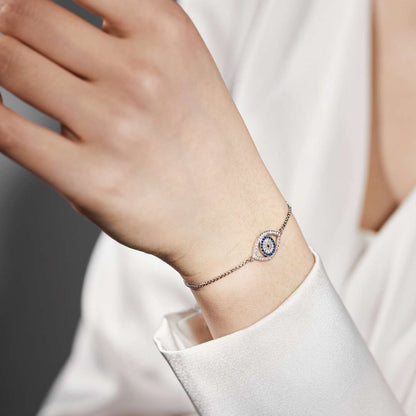 [Regalia Jewelry]Dazzling Eye Shape Necklace