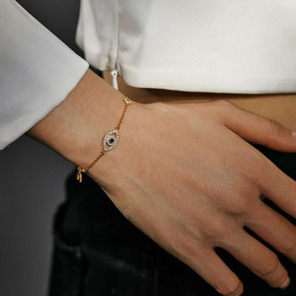 [Regalia Jewelry]Dainty Eye Shape Necklace