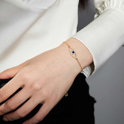 [Regalia Jewelry]Devil's Eye Hollow Design Bracelet
