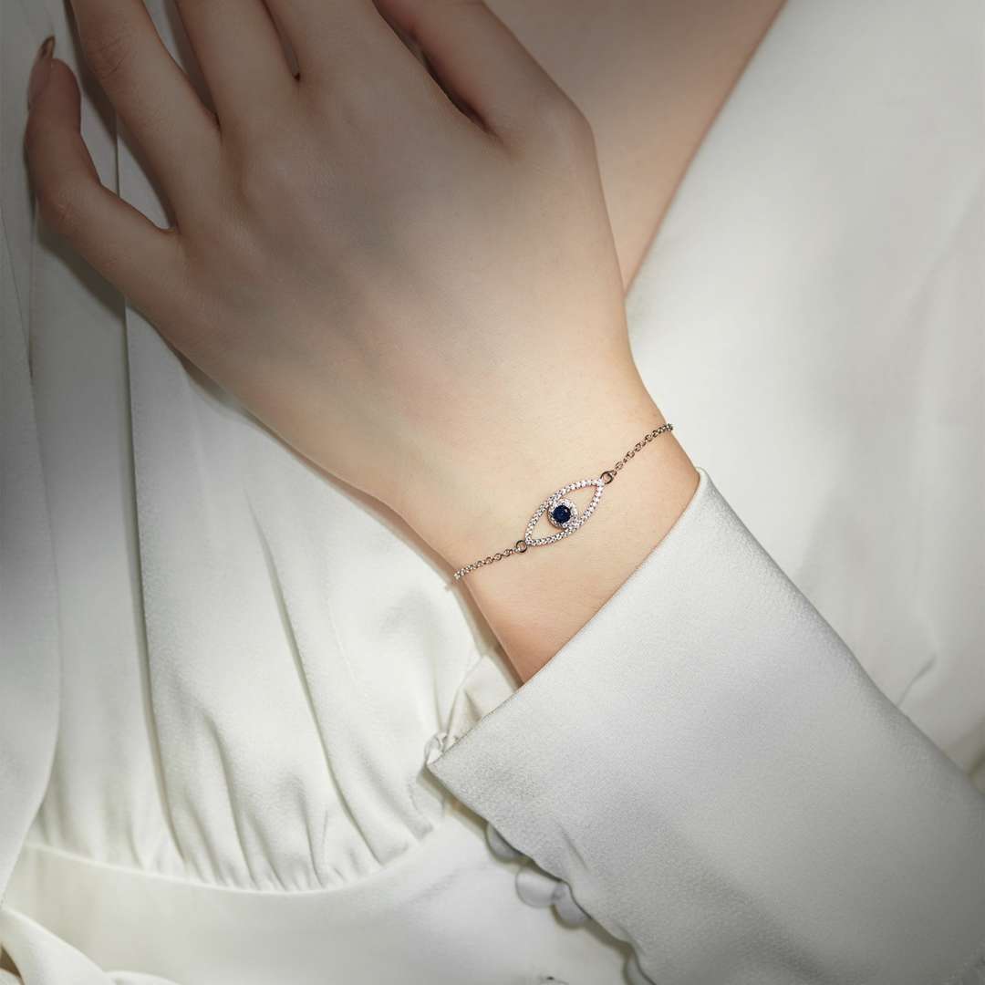 [Regalia Jewelry]Devil's Eye Hollow Design Bracelet