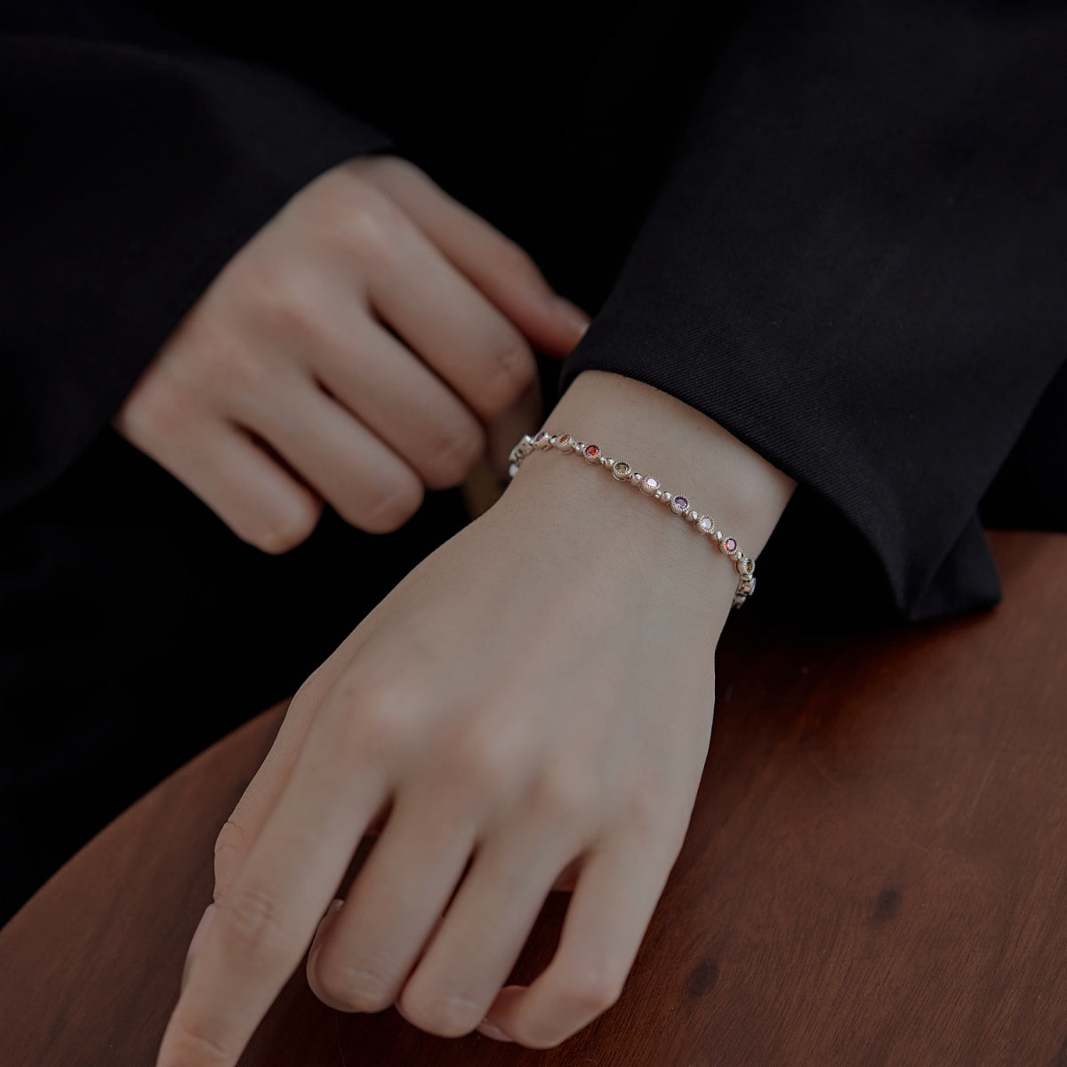 [Regalia Jewelry]Sparkling Exquisite Round Cut Party Bracelet