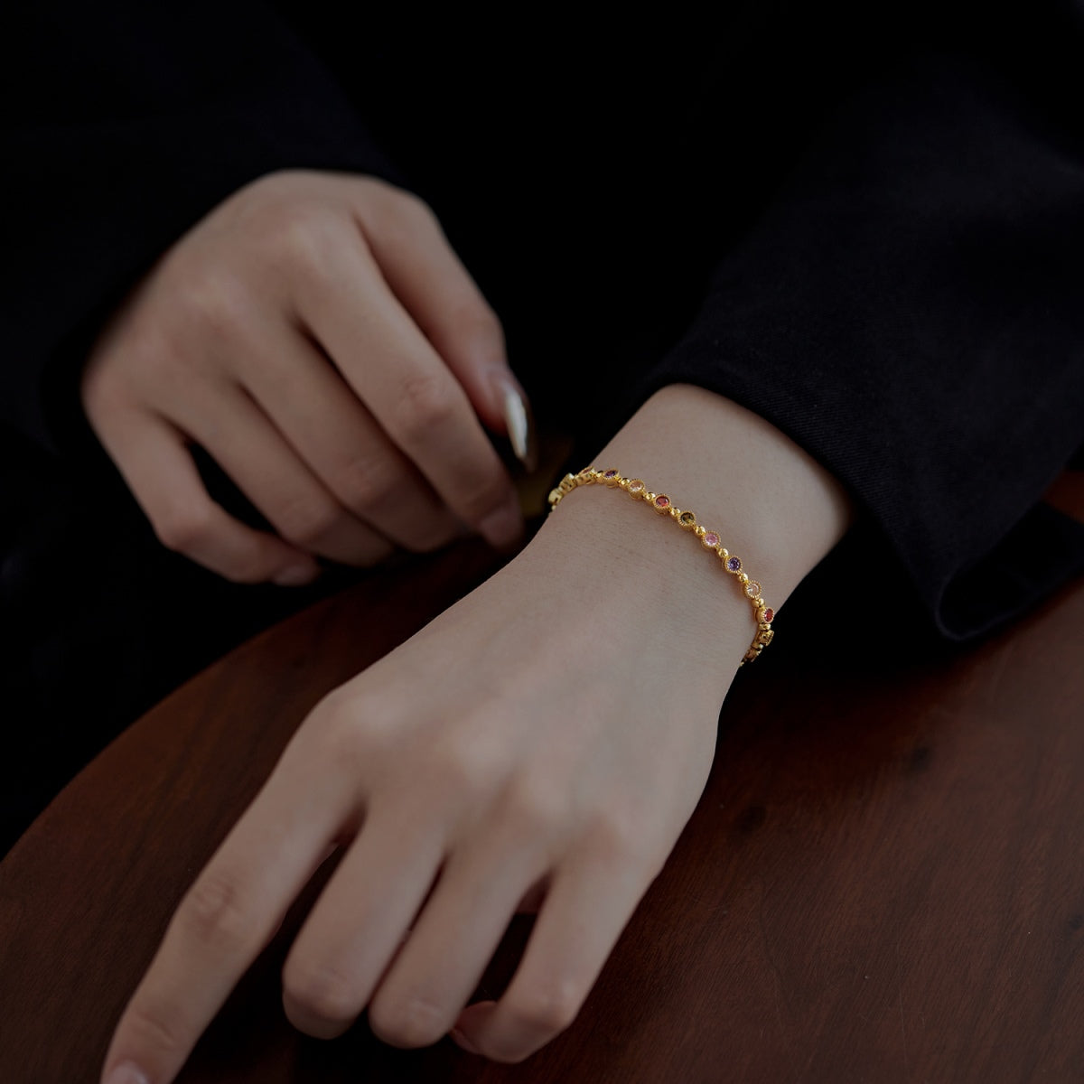 [Regalia Jewelry]Sparkling Exquisite Round Cut Party Bracelet