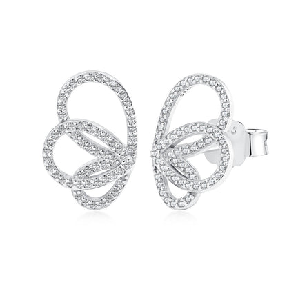 [Regalia Jewelry]Exquisite Butterfly Shape Earrings