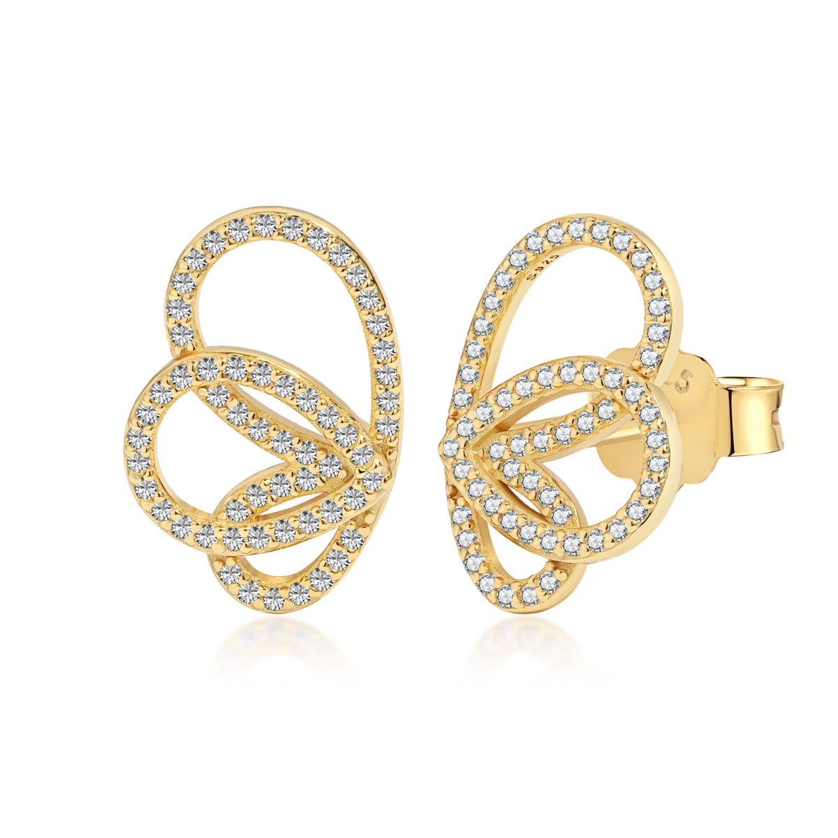 [Regalia Jewelry]Exquisite Butterfly Shape Earrings