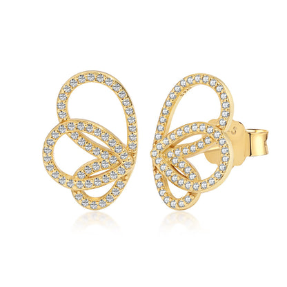 [Regalia Jewelry]Exquisite Butterfly Shape Earrings