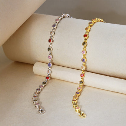 [Regalia Jewelry]Sparkling Exquisite Round Cut Party Bracelet