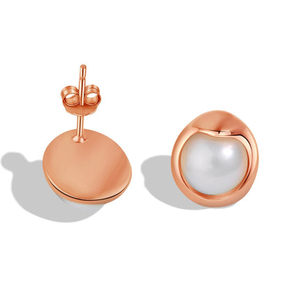 [Regalia Jewelry]Dainty Bread Pearl Earrings