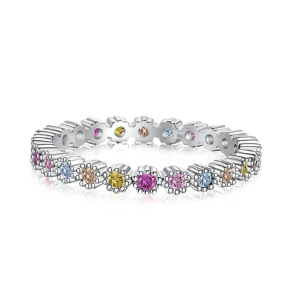 [Regalia Jewelry]Exquisite Colorful Round Cut Party Ring