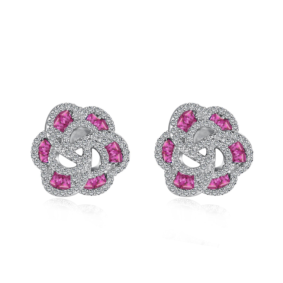 [Regalia Jewelry]Exquisite Flower Shape Daily Earrings