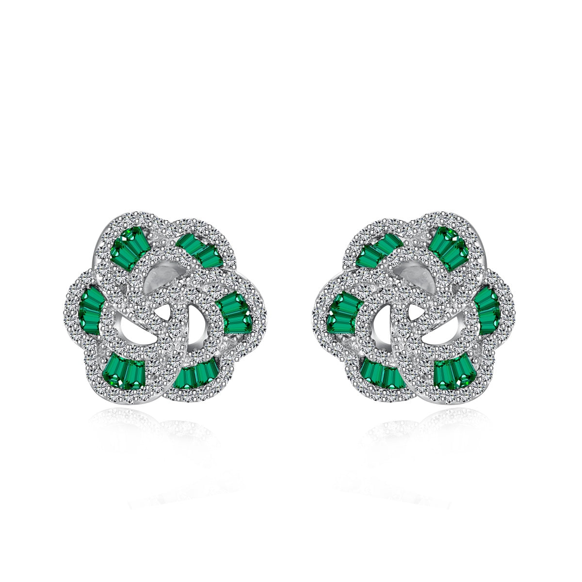 [Regalia Jewelry]Exquisite Flower Shape Daily Earrings