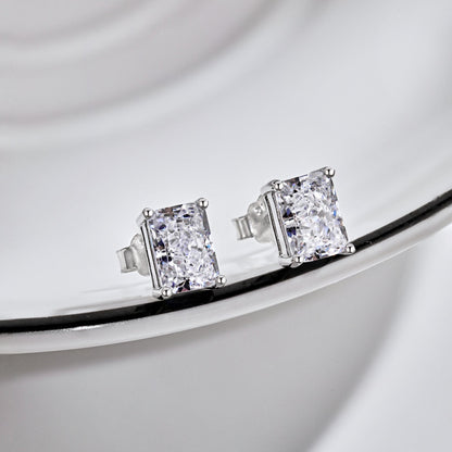 [Regalia Jewelry]Radiant Luxurious Princess Cut Daily Earrings