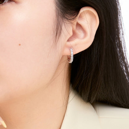 [Regalia Jewelry]Radiant Colorful Round Cut Earrings