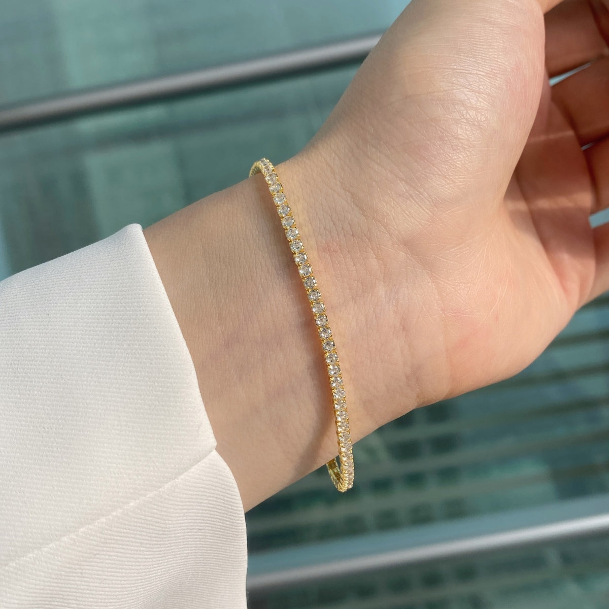 [Regalia Jewelry]Radiant Colorful Round Cut Party Bracelet