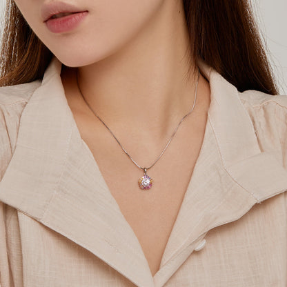 [Regalia Jewelry]Charming Flower Colorful Necklace