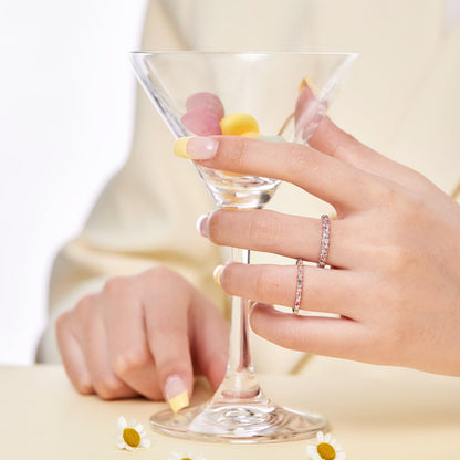 [Regalia Jewelry]Charming Colorful Round Cut Daily Ring